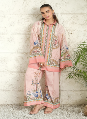 Poly Rayon Printed Fancy Cord Set