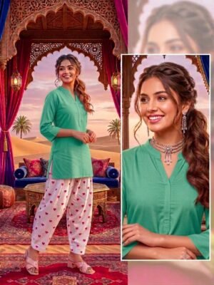 Sea Green Elegant Farsi Salwar Set
