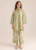 Light Green Poly Rayon Print Cord Set