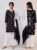 Black Heart Printed Back Dori Kurti and Salwaar Set with Dupatta for Women