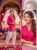 Elegant Pink Solid Kurta with Heart Print Palazzo Set for Women