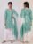 Teal Green Heart Printed Back Dori Kurti and Salwaar Set with Dupatta for Women