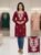 wine embroidered single kurti (Copy)