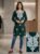 Dark Green embroidered single kurti